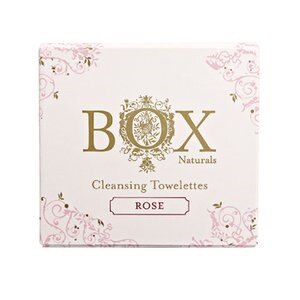 BOX NATURALS CLEANSING TOWELETTES - ROSE